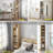 7-Shelf Freestanding Corner Bookcase-1295071365-1295071361
