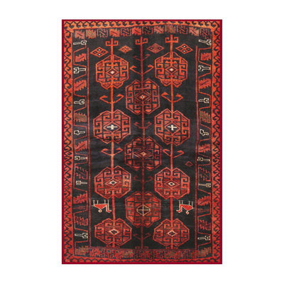 Tapis orange Southwestern