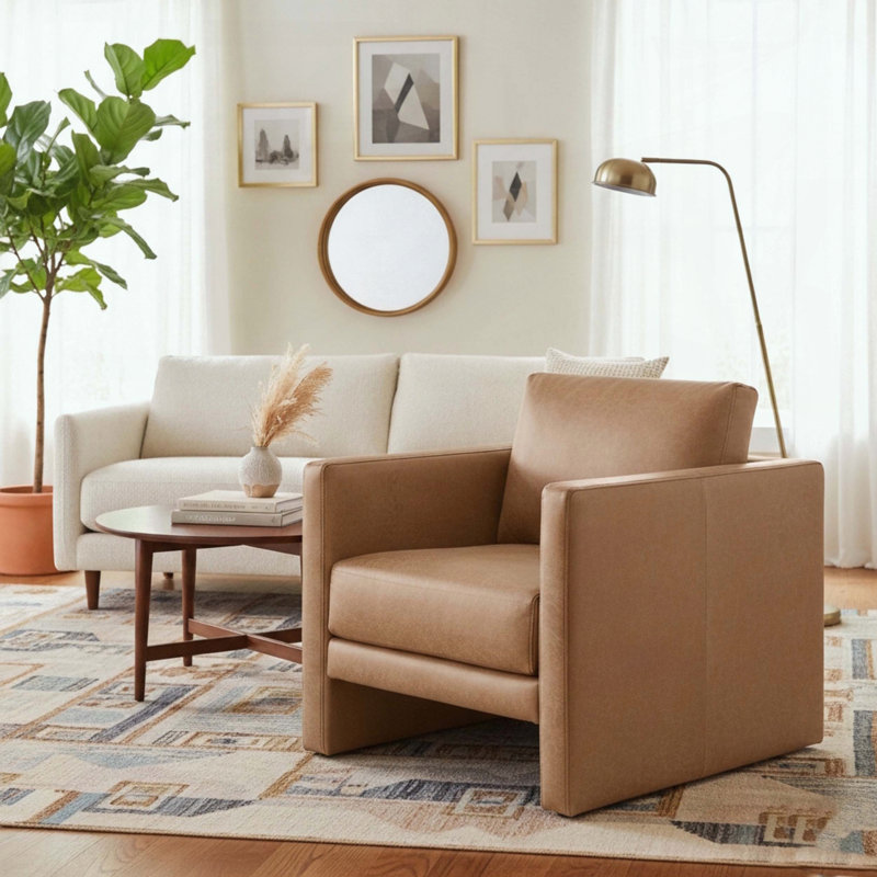 Fauteuil en similicuir Tulo - décontracté moderne