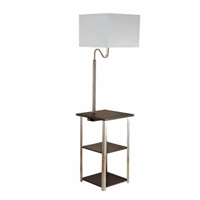 Lampe de table sur pied 58 po avec prise USB et prise Claudearl