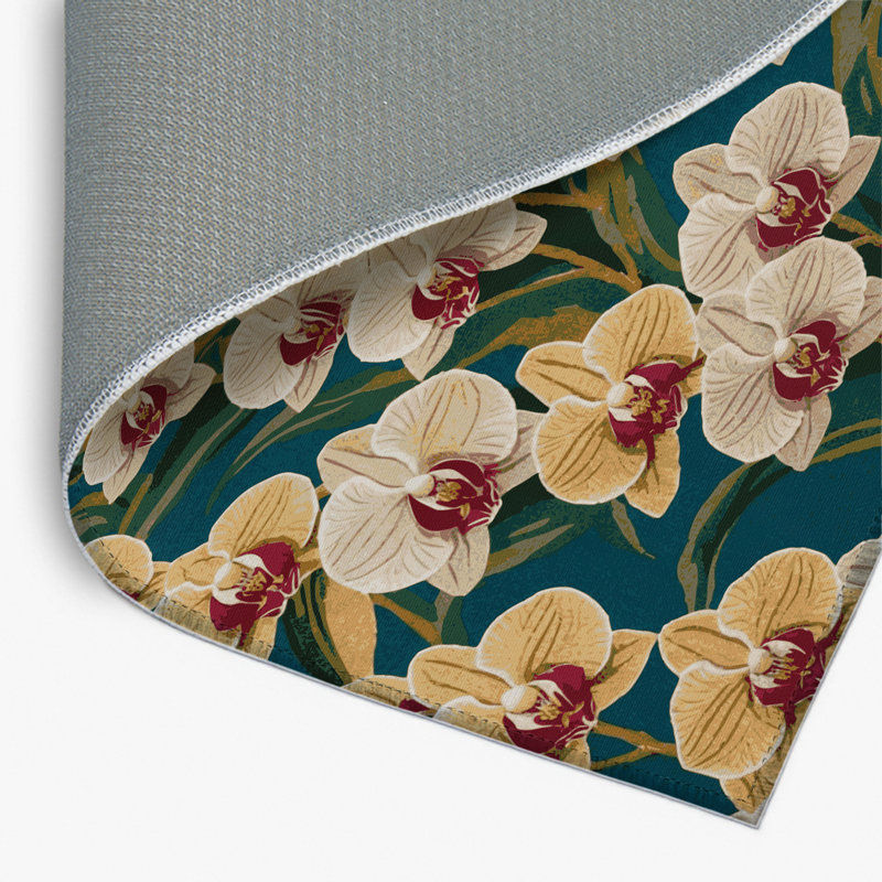 Tapis d'intérieur et d'extérieur brun Botanical, Rectangulaire 2 pi x 3 pi