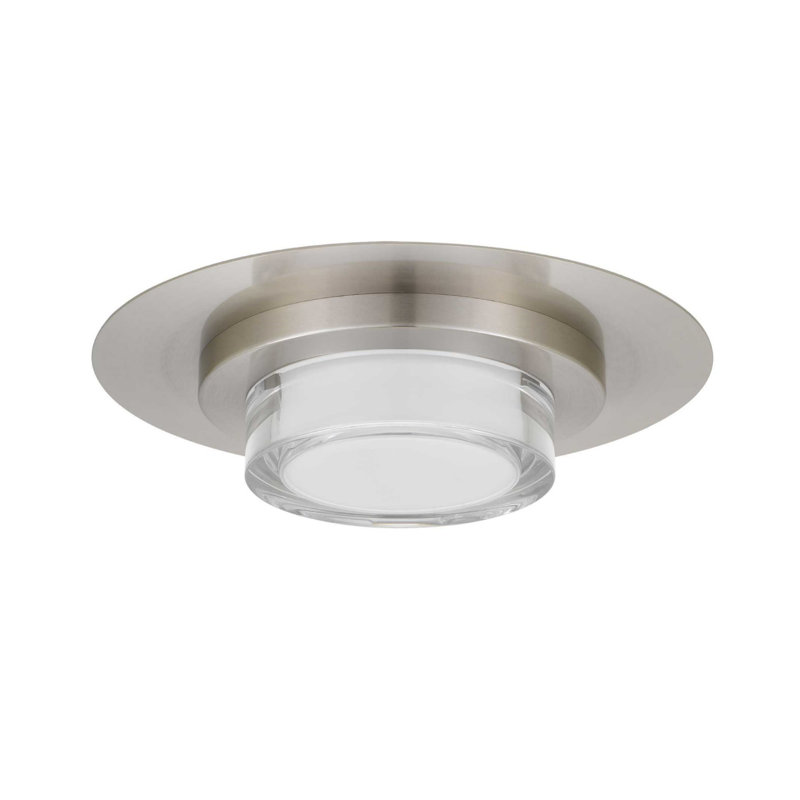 Plafonnier encastré à DEL 12 pouces, 15W, H 5 po x l 12 po x P 12 po, Gris