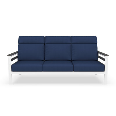 Townsend Metal Outdoor Sofa With Sunbrella Cushion by Birch Lane
