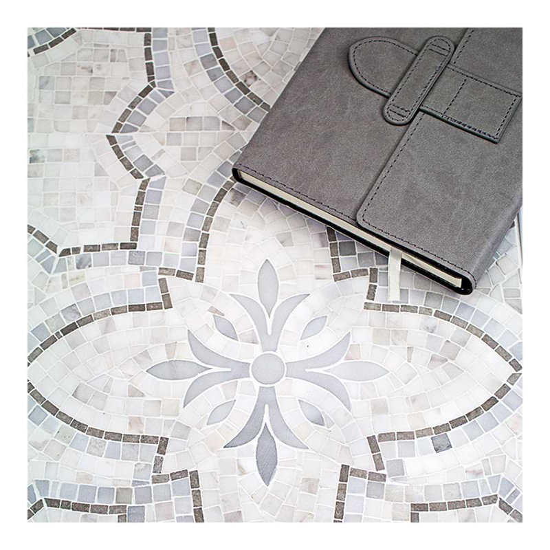 Primrose Bianco Grigio Marble Tile