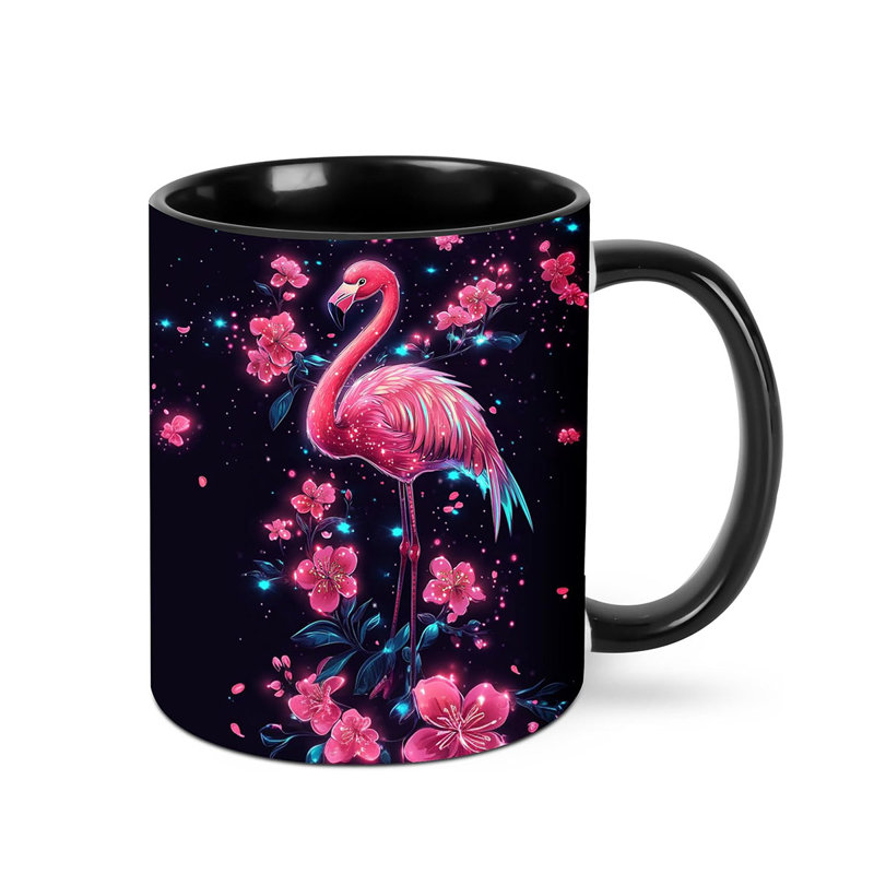 Flamingo Coffee Mug Ceramic Tea Cup 11oz