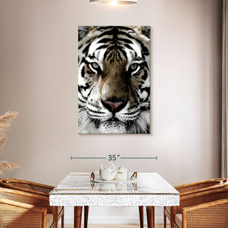 Brampt White Tiger Gaze, 45" H x 30" W