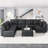 Zendajas 8 - Piece Upholstered Sectional Modular Sofa With Storage Ottoman-387674622