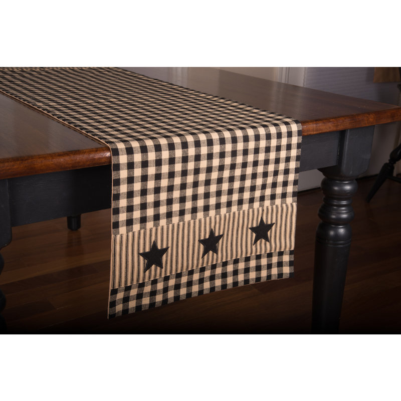 Chemin de table Gracie Oaks Heritage House, Noir/beige