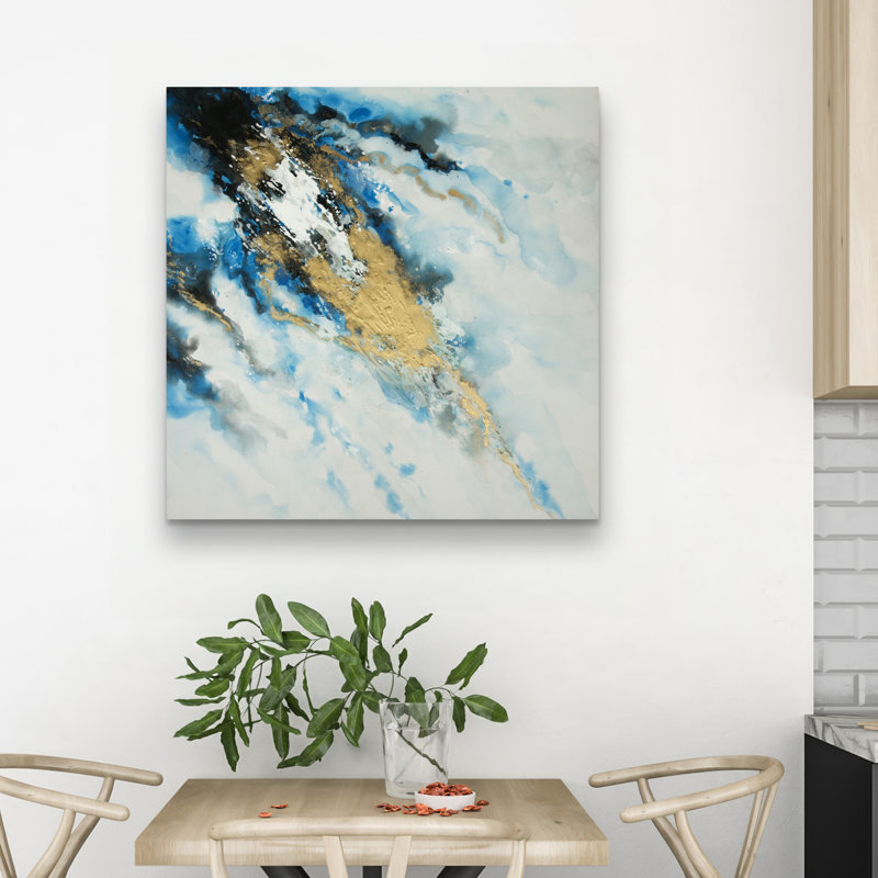 marble - 32"x32" art on canvas
