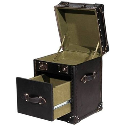 Umbrete 47cm W Solid Wood Bedside Table