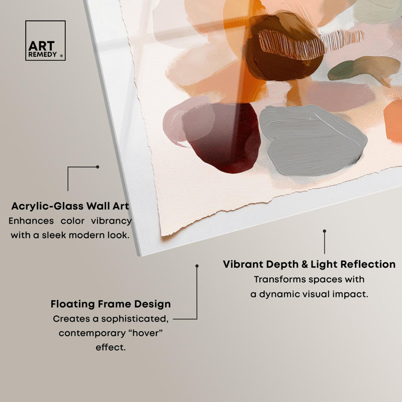 «Sediment Layers I», reproduction d'art abstrait par Art Remedy, H 10 po x l 15 po