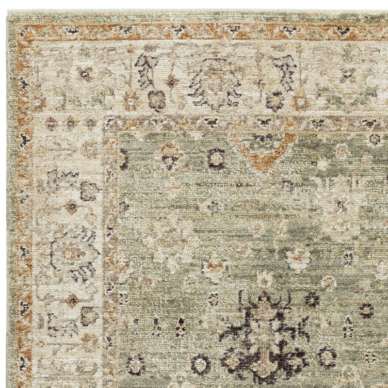 Madeleine Vintage Green Area Rug, Rectangle 160 x 240 cm