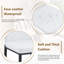 Ensemble de 6 chaises de salle à manger avec motif de coquille ergonomique-1085887578