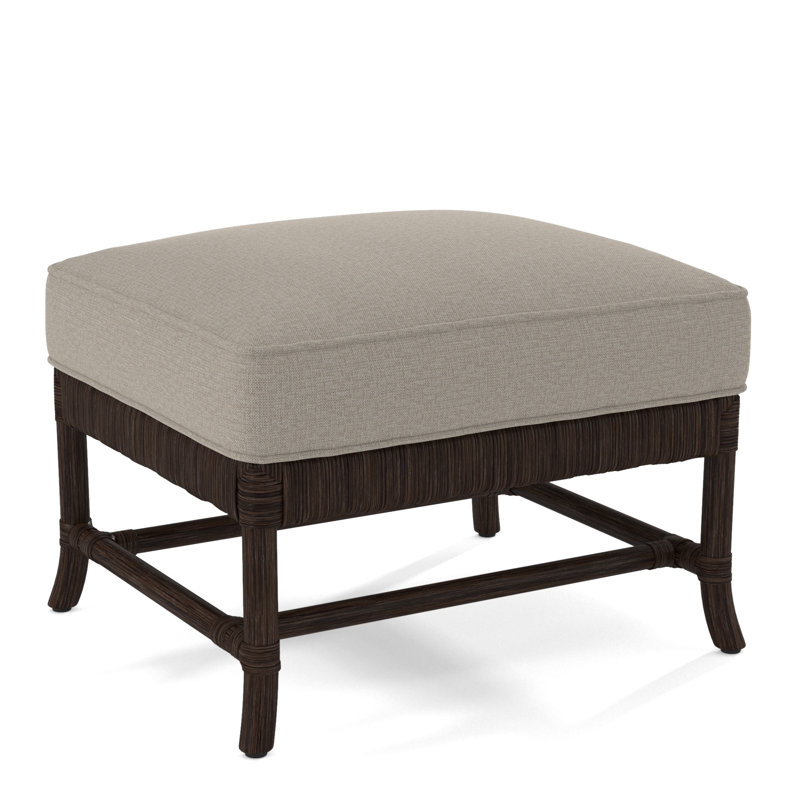 Lafayette Ottoman, Black Buffalo Check; 0120-81, Java