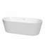 Carissa 71'' x 32'' Soaking Acrylic Bathtub-50480678