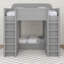 Lit superposé triple avec tablettes et crochets de rangement, lit mezzanine simple au-dessus de simple TG, lit superposé à 3 niveaux peu encombrant-868242779