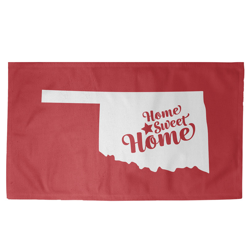 Tapis de zone rouge doux city city Oklahoma, Rectangle 3 pi x 5 pi