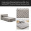 Canapé à compression Mahjong, canapé-lit convertible au sol, canapé modulaire modulaire désossé DIY, aucun assemblage requis, tissu polaire circulaire, siège simple surdimensionné avec 1 coussin et 1 repose-pieds-1541116062
