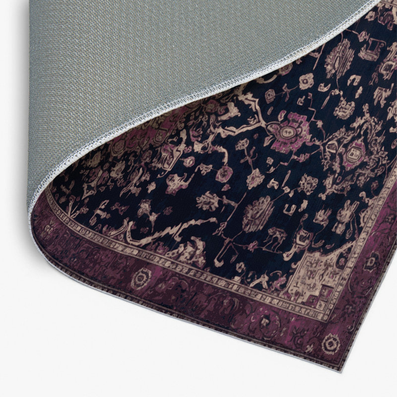 Tapis intérieur et extérieur brun Overdyed, Rectangulaire 2 pi x 3 pi