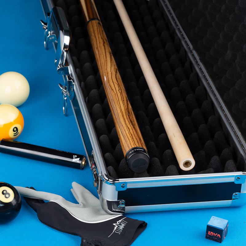 Action ACBX21 3 Butt 4 Shaft Hard Pool Cue Case