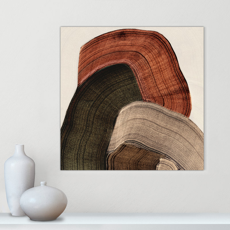 «Folded Earth I Print» par , 30'' W x 30'' H, Wrapped Canvas, Sans cadre