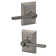 Latitude Lever with Addison Trim Bed and Bath Lock