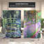 72" x 48" Double Sided Works of Monet 3 Panel Room Divider I