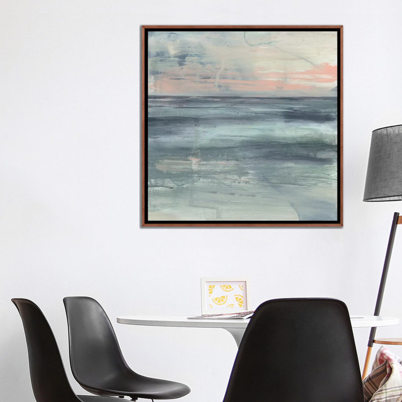 "Pastel Coast I" par Jennifer Goldberger, reproduction d’art, H 37 po x l 37 po x P 1,5 po