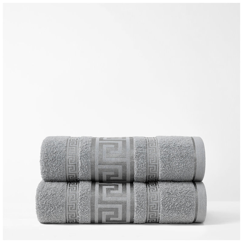 Premium Egyptian 100% Cotton Towels | Soft, Lightweight, Ultra-Absorbent Bathroom Towels for Daily Comfort, Grey