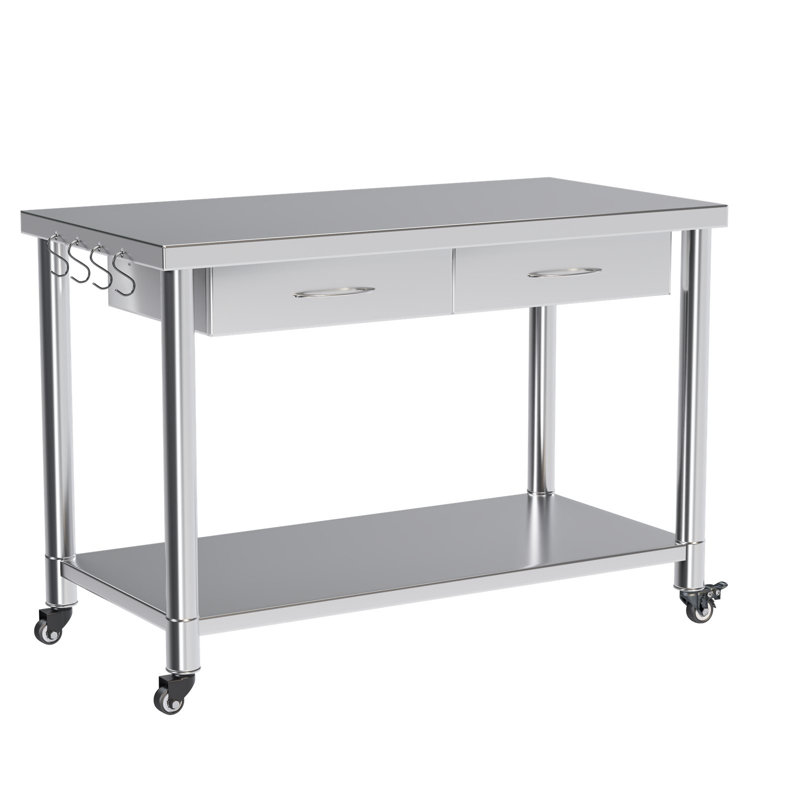 Stainless Steel Work Table With Drawers