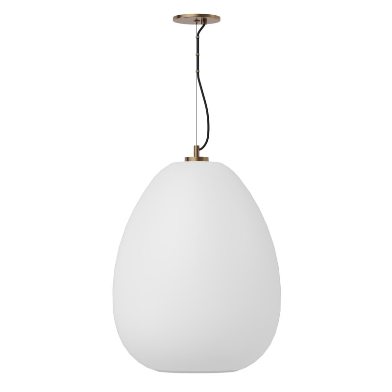 Kapoor 1 - Light LED Pendant, 21.7" H x 17.6" W x 17.6" D, Opal