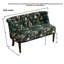 Banc d'appoint capitonné à motif floral européen-1646341934