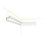 Polyuréthane haute densité, blanc apprêté H 2 1/8 po x l 78 po x P 1 5/8 po