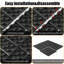 Carreaux de terrasse en plastique emboîtables pour une utilisation toutes saisons, imperméables, faciles à installer, capacité de charge élevée, solution de revêtement de sol intérieure et extérieure polyvalente.-128560252