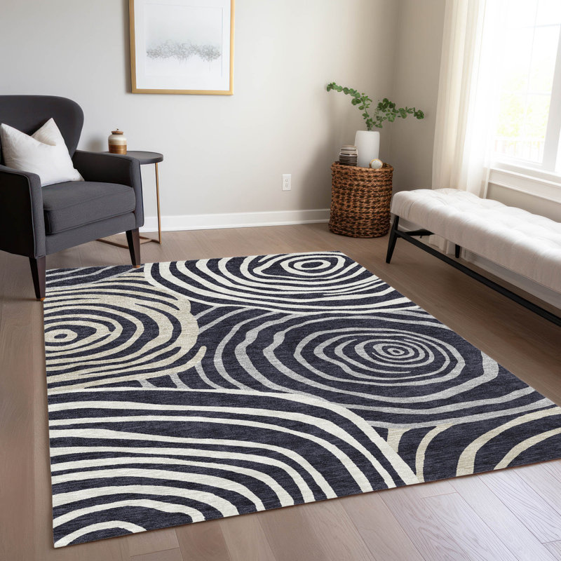 Tapis de porte d'extérieur antidérapant Leis, Rectangulaire 3 pi x 5 pi