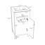 Meuble-lavabo avec lavabo et tablette réglable-581574004