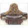 Round Leather Ottoman