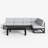 6 - Piece Outdoor Modular Sectional Set with Coffee Table-2140843251