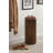 Round Ribbed Wood Drink Table-2076571536