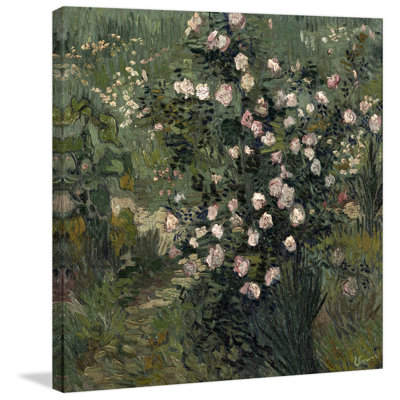 "Roses, 1889" Print on Wrapped Canvas