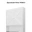 Armoire de rangement au-dessus de la toilette avec 2 portes de grange et support à papier hygiénique, tablette réglable, blanc