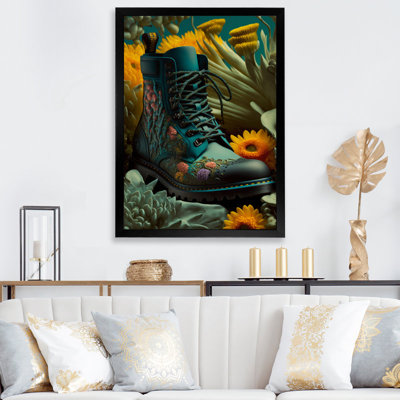 - Art mural sur toile tendance, L 12 po x H 20 po, Cadre photo noir