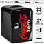 Coca Cola Coke Zero Mini Fridge 4L 6 Can Portable Cooler Warmer for Bedrooms