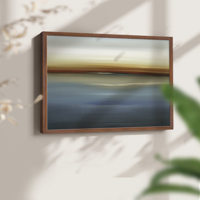 «Beside the Blue II», reproduction encadrée, H 11 po x l 14 po, Noyer