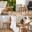 Table de bout en bois d'acacia massif