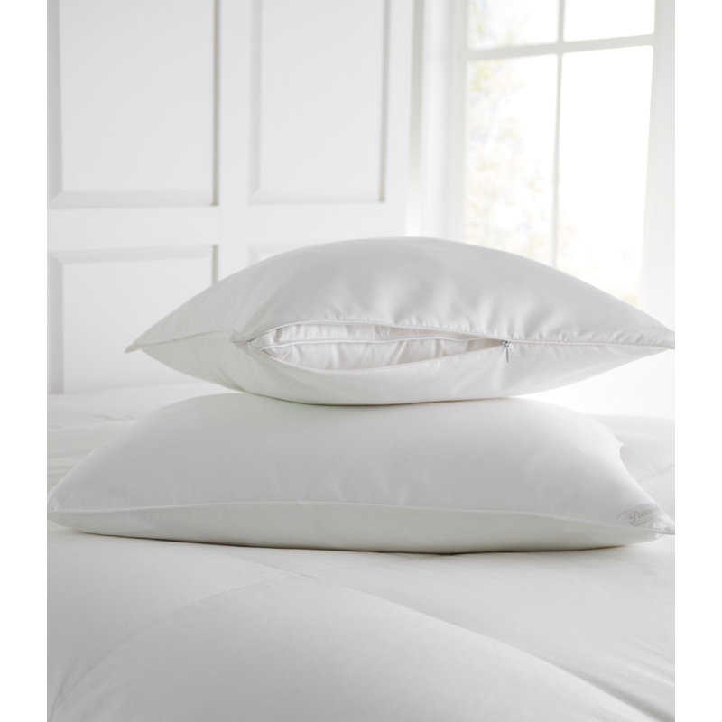 Dacron Medium Down Alternative Bed Pillow, King, Medium