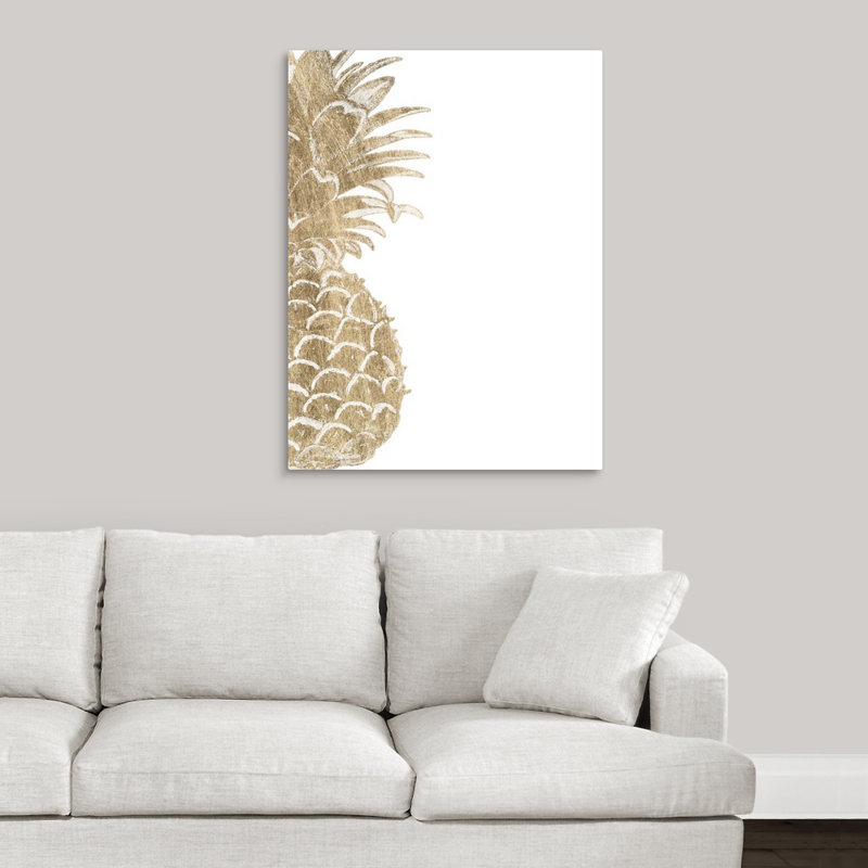 « ananas life v », reproduction d’impression estampe numérique, Toile tendue, H 24 po x l 18 po x P 1,5 po