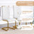 Donnetta 5-Piece Modern Rectangular Engineered Wood Dining Set with Faux Leather Chairs-89984115-85468451