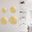 Fleurs, décoration murale abstraite moderne minimaliste, décoration murale en métal-124838589-124838588