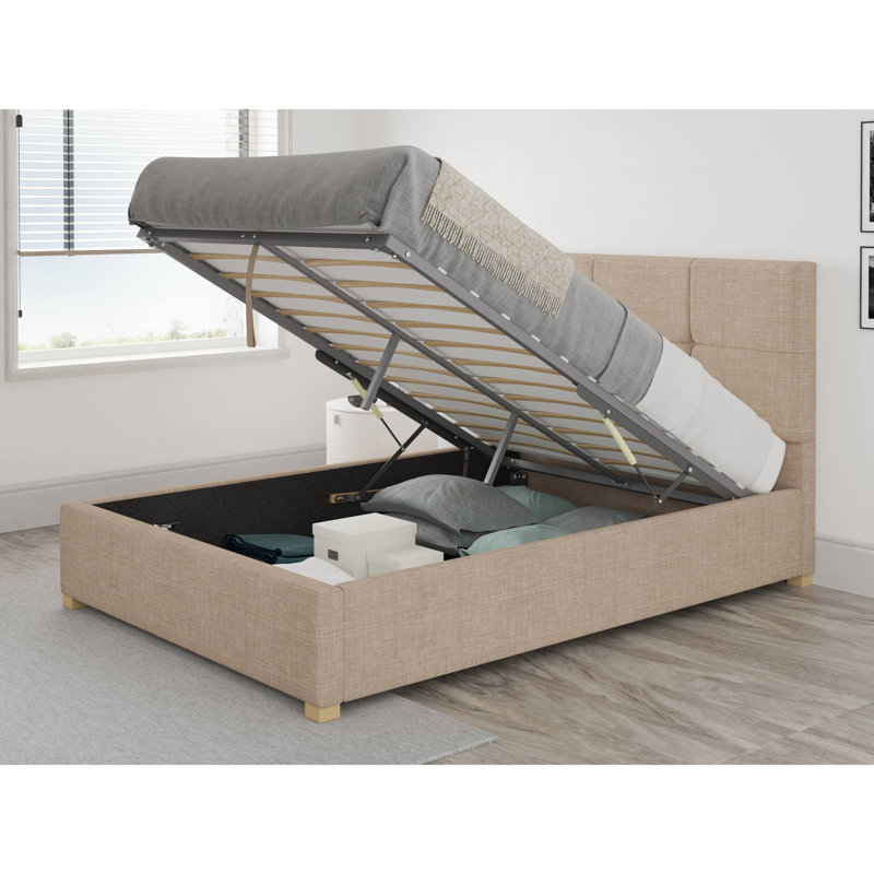 Moyers Upholstered Ottoman Storage Bed, Single (3'), Minsk